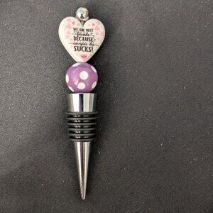Handmade Best Friends Wine Stopper